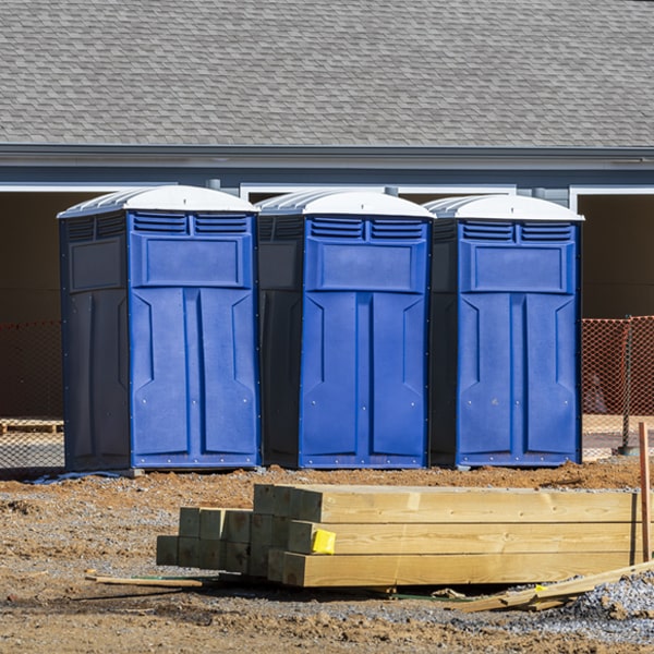 how can i report damages or issues with the portable toilets during my rental period in La Feria TX